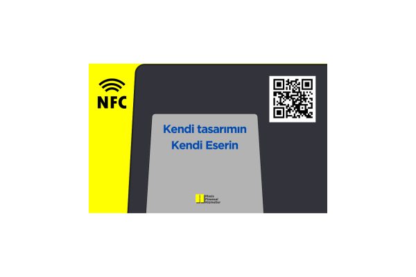 Özel baskılı logolu NFC kart, kendi kartını tasarla