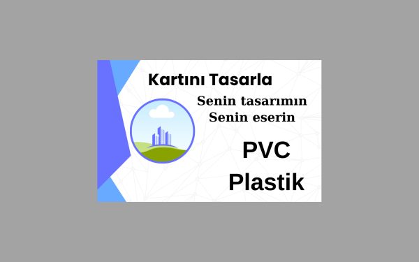 Özel baskılı logolu PVC Plastik kart, kendi kartını tasarla